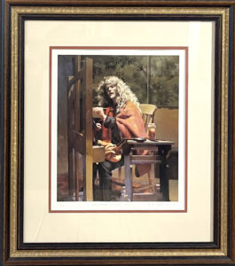 Robert Lenkiewicz Limited Edition Signed Print Painter at Easel