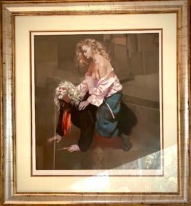 The painter With Lisa Stokes. By Robert Lenkiewicz.
