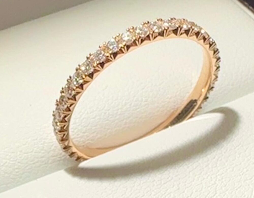 Diamond 18CT Rose Gold Ring, 1.12ct F VS