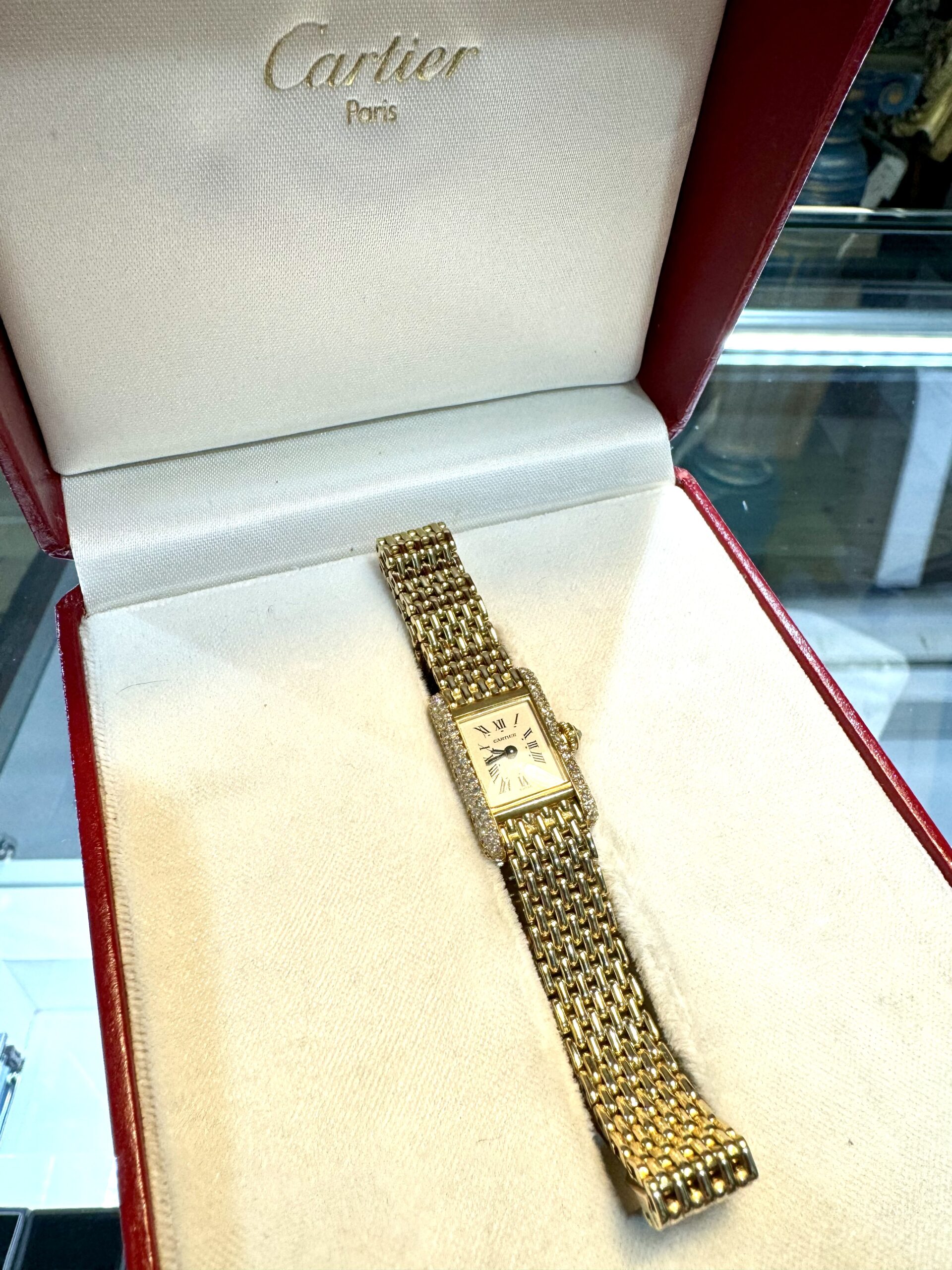 Cartier Tank Diamonds and Solid 18k Gold