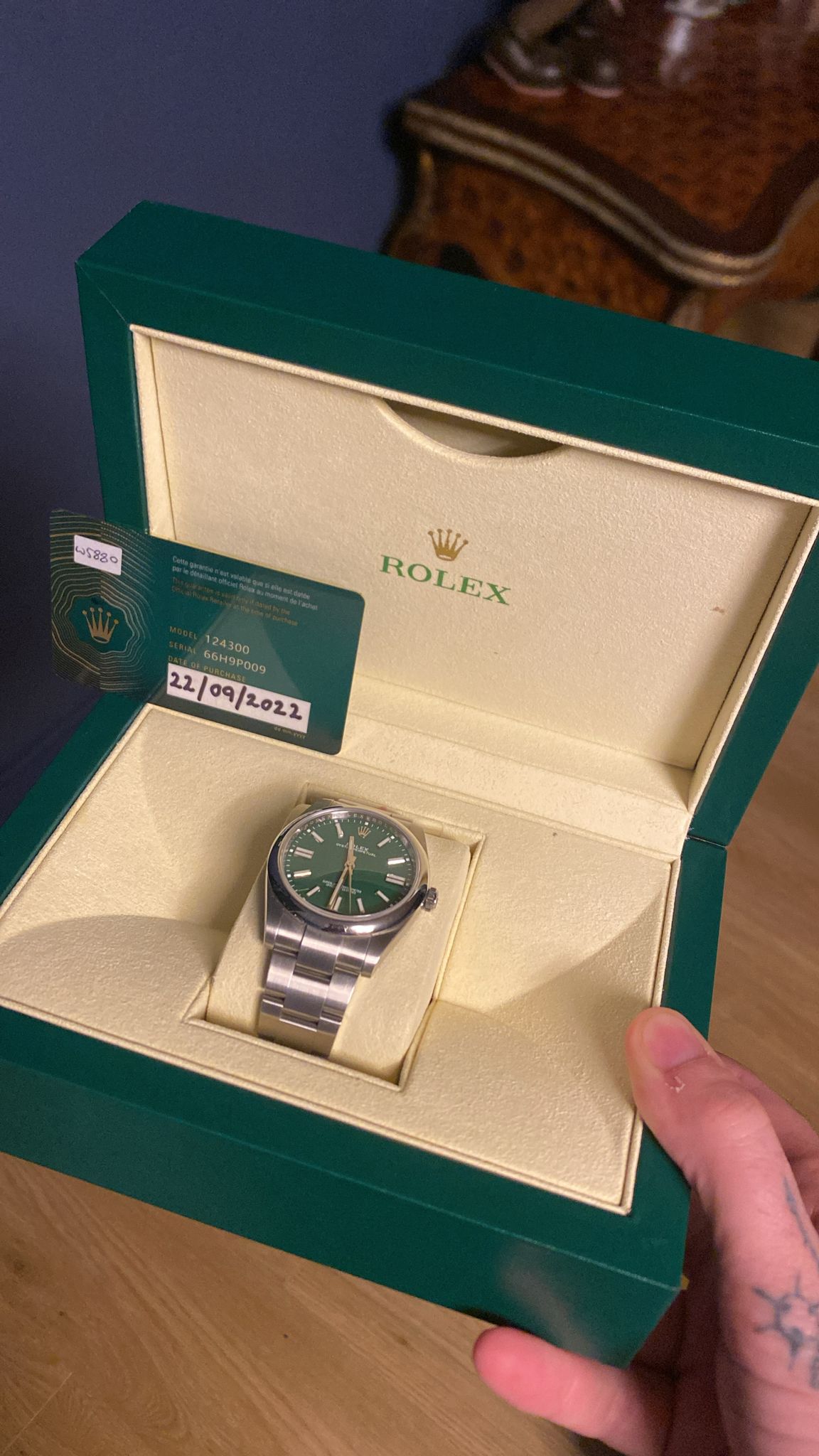 Rolex Perpetual Green Face 2015